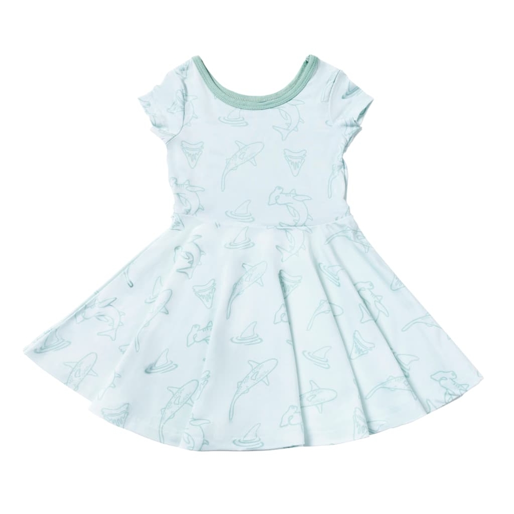 BNWT Cocomoon Hawaii Fin-Tastic Bamboo T-shirt dress 7/8T
